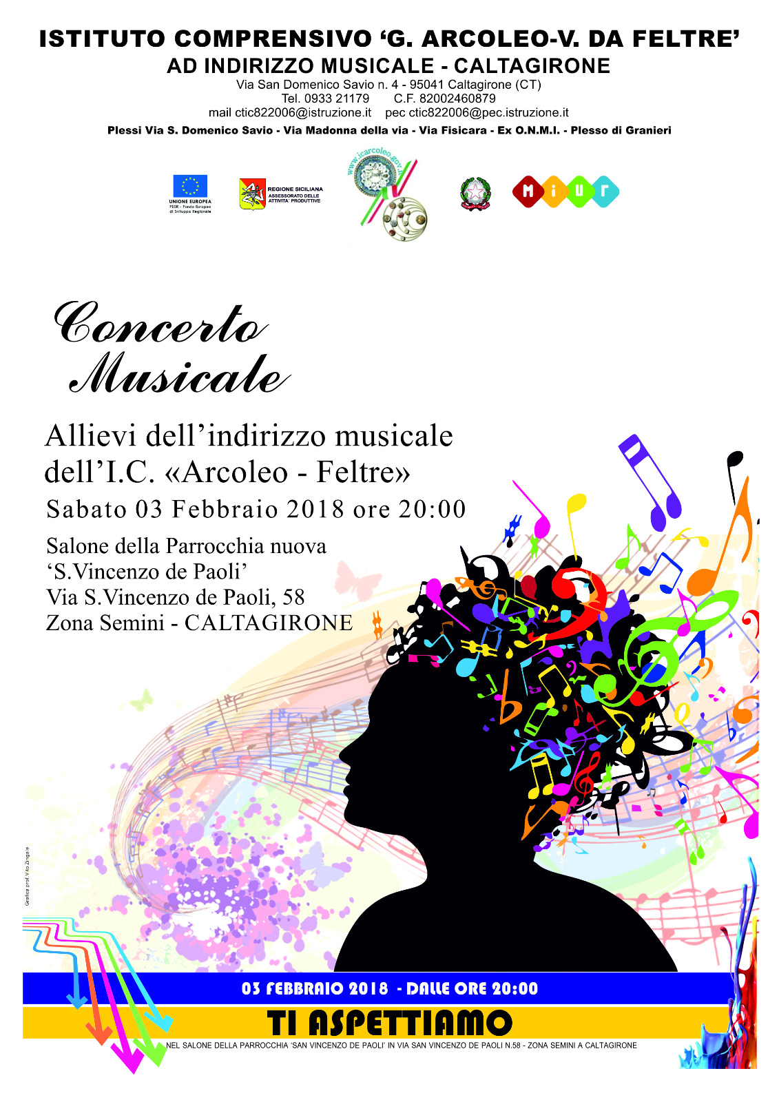 Concerto musicale orchestra G. Arcoleo - V. da Feltre